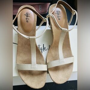Style & Co. Women's Beige Sandals